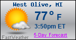 Weather Forecast for West Olive, MI