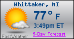 Weather Forecast for Whittaker, MI