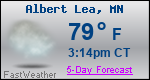 Weather Forecast for Albert Lea, MN