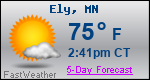 Weather Forecast for Ely, MN