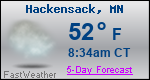 Weather Forecast for Hackensack, MN