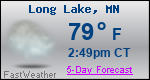 Weather Forecast for Long Lake, MN