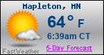 Weather Forecast for Mapleton, MN