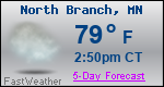 Weather Forecast for North Branch, MN