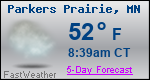 Weather Forecast for Parkers Prairie, MN