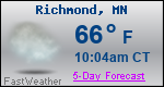 Weather Forecast for Richmond, MN