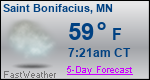 Weather Forecast for Saint Bonifacius, MN