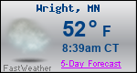 Weather Forecast for Wright, MN