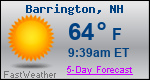 Weather Forecast for Barrington, NH