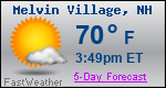 Weather Forecast for Melvin Village, NH