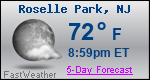 Weather Forecast for Roselle Park, NJ