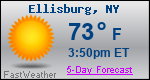 Weather Forecast for Ellisburg, NY