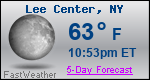 Weather Forecast for Lee Center, NY