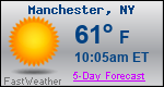 Weather Forecast for Manchester, NY