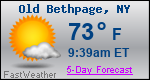 Weather Forecast for Old Bethpage, NY