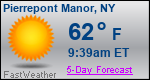 Weather Forecast for Pierrepont Manor, NY