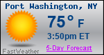 Weather Forecast for Port Washington, NY