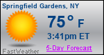 Weather Forecast for Springfield Gardens, NY
