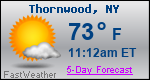 Weather Forecast for Thornwood, NY