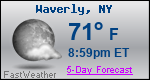 Weather Forecast for Waverly, NY