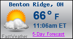 Weather Forecast for Benton Ridge, OH