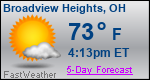 Weather Forecast for Broadview Heights, OH