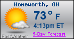 Weather Forecast for Homeworth, OH