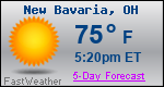 Weather Forecast for New Bavaria, OH