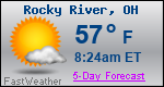 Weather Forecast for Rocky River, OH