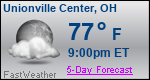 Weather Forecast for Unionville Center, OH