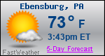 Weather Forecast for Ebensburg, PA