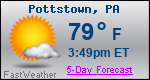 Weather Forecast for Pottstown, PA