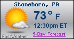 Weather Forecast for Stoneboro, PA