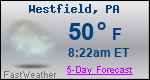 Weather Forecast for Westfield, PA