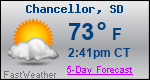 Weather Forecast for Chancellor, SD
