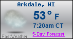 Weather Forecast for Arkdale, WI