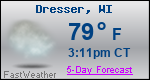 Weather Forecast for Dresser, WI