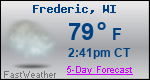 Weather Forecast for Frederic, WI