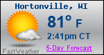Weather Forecast for Hortonville, WI
