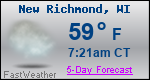 Weather Forecast for New Richmond, WI