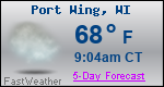 Weather Forecast for Port Wing, WI