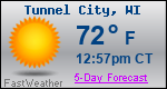 Weather Forecast for Tunnel City, WI