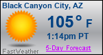 Weather Forecast for Black Canyon City, AZ