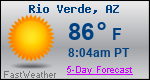 Weather Forecast for Rio Verde, AZ