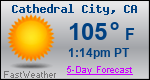 Weather Forecast for Cathedral City, CA