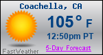 Weather Forecast for Coachella, CA