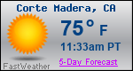 Weather Forecast for Corte Madera, CA