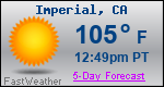 Weather Forecast for Imperial, CA