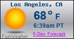 Weather Forecast for Los Angeles, CA