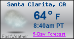 Weather Forecast for Santa Clarita, CA